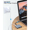 Miniatyrbild 3 av 5: USB C till Dubbel HDMI-adapter, 2-skärmsdelare, USB C-hubb för Utökad Dubbelskärm, Dubbel HDMI-dockningsstation för Bärbara Datorer och Skärmar