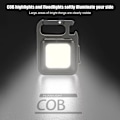 Miniatyrbild 2 av 5: COB Ficklampa Mini Bärbar Nyckelringlampa 4 Belysningslägen EDC Fackla