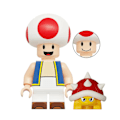 Miniatyrbild 3 av 5: 8 st/ set Super Mario minifigurer monterade byggstenar Leksaker Minifigur Samlarobjekt Barn Födelsedagspresent dekoration