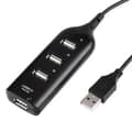 4-portars USB 2.0-hubb, svart