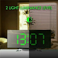 Miniatyrbild 3 av 5: LED Digital Väckarklocka Spegel Skrivbords Klocka med Snooze Väckarklocka Nattlampa Digital Väckarklocka Sovrum Stora Siffror