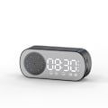 Miniatyrbild 1 av 5: Multifunktionell Smart FM-radio Bluetooth-högtalare Väckarklocka Spegelklocka (rosa) black