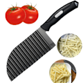 Miniatyrbild 8 av 8: Vågskärare, Potatisskärare, Mångsidig Grönsaksskärare, Räfflad Kniv, Crinkle Cutter, Potatis, Sallad