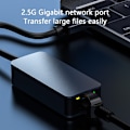 Miniatyrbild 2 av 6: USB-A - RJ45 Nätverksadapter Grå