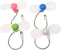4st Mini Bärbar USB-driven Kylfläkt Svanhals Luftfläkt för Stationär PC Dator Laptop Bärbar Tablet