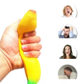 Miniatyrbild 1 av 5: Stressbanan Squeeze Fidget Banan Klämbanan