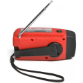 Miniatyrbild 7 av 9: 1 st Vevande Radio Solenergi Handvev Dynamo Radio med LED-ficklampa Ström 3xAAA 350mAh 3,6V Ni-MH för Campingvandring i Nödsituationer och Utomhusaktiviteter
