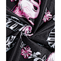 Miniatyrbillede 6 af 7: Herre Hawaiiskjorte og shorts sæt Regular Fit kortærmet casual funky strand flamingo skjorte sæt 4XL 4XL Black Flamingo