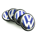 Pikkukuva 3 / 5: 4-pakka - Volkswagen VW Keskikupit / Pyörännavan Embleemi - Bi 63 65 mm Blå