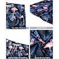 Pikkukuva 5 / 5: Miesten Havaiji-paita ja shortsit setti Regular Fit lyhythihainen rento funky ranta flamingo paita setti S S Blue Flamingo Leaf