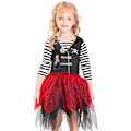 Miniatyrbillede 1 af 6: Piratkostume til børn, udklædningstøj, festtøj, til drenge og piger Farverig Färgglada 4-6 ans