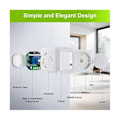 Miniatyrbild 4 av 5: LED-dimmer, infälld dimmer för dimbara LED- och halogenlampor, 5-300 W dimmerbrytare LED, fasstyrningsdimmer