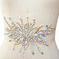 Miniatyrbild 3 av 5: Exquisite Uniquely Pure Handmade AB Colour Bright Crystal Patches Sew-on Rh