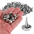 Miniatyrbild 8 av 8: 200 st 0,6-tums bottennitar 2-fots svampformade spikhuvud för läder DIY Craft handväska 0.7