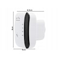 Miniatyrbillede 3 af 9: Wi-Fi Forstærker Repeater / Forlænger Rækkevidden 300 Mbps Wifi White Vit