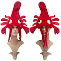 Miniatyrbillede 2 af 4: Krebs-Krabben-Hatt Partyhatt Sjov Kreativ Halloween Cosplay