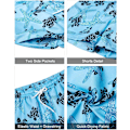 Pikkukuva 5 / 6: Miesten Havaiji-paita ja shortsit setti Regular Fit lyhythihainen rento funky ranta flamingo paita setti XL XL Blue Starfish
