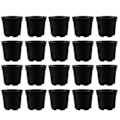Miniatyrbild 3 av 11: 20-Pack - Planteringskrukor / Krukor - 16 cm Black Svart