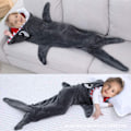 Miniatyrbillede 1 af 5: Hajformet sovepose tæppe tegneserie dyr jumpsuit flanel herre og dame hjem tøj haj pyjamas Bigeye Shark Bigeye Shark 210