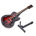 Miniatyrbilde 2 av 5: 5,5 tommer Klassisk Miniatyrgitarreplika med Stativ og Etui Instrument Ornament Julegave