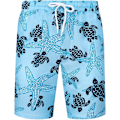 Pikkukuva 3 / 6: Miesten Havaiji-paita ja shortsit, normaali istuvuus, lyhythihainen, rento, funky ranta flamingo-paitasetti M M Blue Starfish