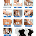 Miniatyrbilde 4 av 5: 20 stk kompatible med Omron Tens Unit erstatningsplater gjenbrukbare plater 10 par [redusert!!! Ny utgave]