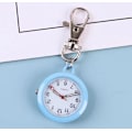 Miniatyrbilde 1 av 5: 2 stk Lommeur Nøkkelring Klokker Med Spenne Anheng Nøkkelring Armbåndsur Sykepleierklokker For Kvinner Menn blue