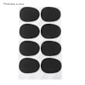 Miniatyrbilde 1 av 5: 8 stk/sett Diskant/Alt/Tenorsaksofon Klarinett Munnstykke Patches Puter 0,3 mm Svart 0.3mm