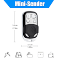 Miniatyrbilde 5 av 5: 2 stk. garasjeportåpnere, fjernkontroll for håndholdt sender 502 MAX43-2 512 MIX43-2 504 MIX43-4 433.92MHz 2 past