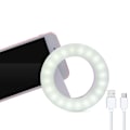 Miniatyrbilde 2 av 6: Ringlampe (LED) med enkel montering for å få profesjonelle selfies og videosamtaler, med justerbar lysstyrke og fargebytte