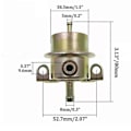 Miniatyrbild 3 av 5: 0280160235 PR4056 Ny bränsletrycksregulator för 84-95 3.0Bar