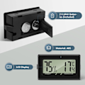 Miniatyrbilde 5 av 5: Digital termometer og hygrometer for drivhus