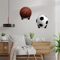 Miniatyrbilde 5 av 5: Medisinballholder, Veggstativ for treningsball for gymgarasjeoppbevaring Yogaball, for yogaball/stabilitetsball/basketball