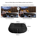 Miniatyrbilde 2 av 5: Sitteputer / Høydejusterbart sete for bil, sittepuff / stolputer 40x40 ergonomisk ortopedisk sittepuff for kontorstol svart h Black