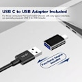 Miniatyrbilde 2 av 7: Datamaskinhøyttalere, USB Bærbar Datamaskinhøyttaler, Mini Lydplanke med 3D Surround Stereo for Laptop, PC, Bærbar datamaskin, Skrivebord - Plug and Play (Hvit) White