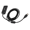 Pikkukuva 2 / 4: USB - 3,5 mm:n Jack Äänikorttisovitin Kuuloke- ja Mikrofoniliitännöillä Kingston HyperX Cloud II:lle