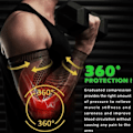 Miniatyrbild 5 av 9: Armbågsskydd Tennisarmbåge - Armbågsstöd Kompression XL svart black