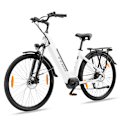 Miniatyrbild 3 av 8: TTGO XK-ZZ-28ST Elcykel, Bafang Mittmotor 250W, 36V 20Ah, Vit vit New Version