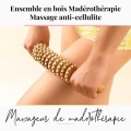 Miniatyrbild 3 av 4: tuuli Trämassagekit Maderoterapi Anticellulitmassagerullemassagekopp