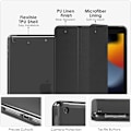 Miniatyrbild 4 av 7: Fodral för iPad 9/8/7:e generationen 2021/ 2020/2019, Mjuk genomskinlig TPU-frostad baksida Slim iPad 10,2 tum fodral med stativ, automatisk väckning/sömn (D)
