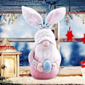 Miniatyrbild 3 av 5: Äggkrammande Tomte Ansiktslös Dockdekoration Sovrum Vardagsrum Skrivbordsdekoration Stående Pose
