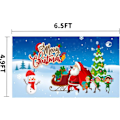 Miniatyrbild 3 av 3: Stor Julgrindsbanner Julbakgrundsdekoration Semester, Julgrindsdekoration Garagebanner Utomhus (o, 4,8 2,1 m)
