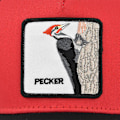 Miniatyrbillede 3 af 5: Pecker broderet baseball cap spætte patch broderet cap mesh cap buet skygge solskygge