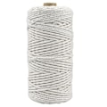 Miniatyrbild 1 av 5: Macrame-snöre, 3mm 100 meter Mjuk Bomullsmacrame-snöre Naturlig Bomull