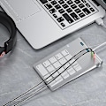 Miniatyrbild 4 av 4: Usb numeriskt tangentbord 18 tangenter med Usb 3.0 port hubbar och ljudadapter_Aleko