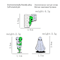 Miniatyrbillede 5 af 5: GHYT 3-pak Grøn Alien Emallje Reversstift