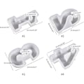Miniatyrbild 4 av 5: Nummerform, DIY Silikonform, 3D Handgjorda Ljusstakeformar, Gipsform, Ljusstakeform - Nummer 3