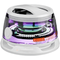Miniatyrbillede 1 af 7: Mini Bluetooth Højttaler G200, Multifunktionel Magnetisk Bluetooth Højttaler, Lille Trådløs Højttaler Indbygget Magneter med Multi-RGB Farve Lys (Hvid)