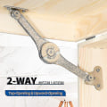 Miniatyrbilde 3 av 5: Heavy Duty Lokkstøttehengsler Soft Close Folding Lokk Stay Hinge Hold Lokk Åpent For Cabinet2pcs