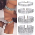 Miniatyrbillede 4 af 5: Kvinde Diamante Choker Halskæde Blet Sæt